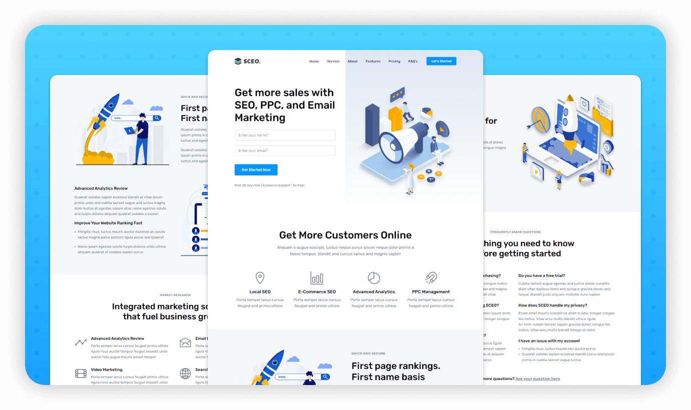 SCEO - SEO Agency website