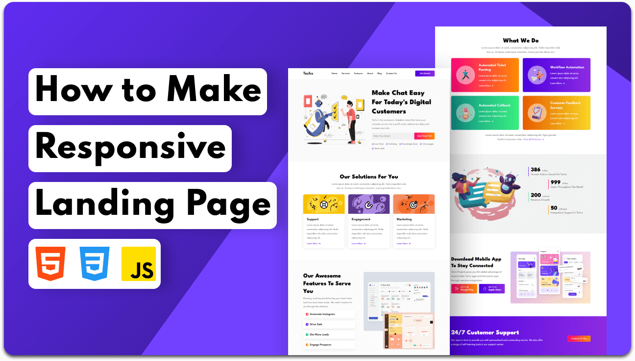 Techx - Landing page website