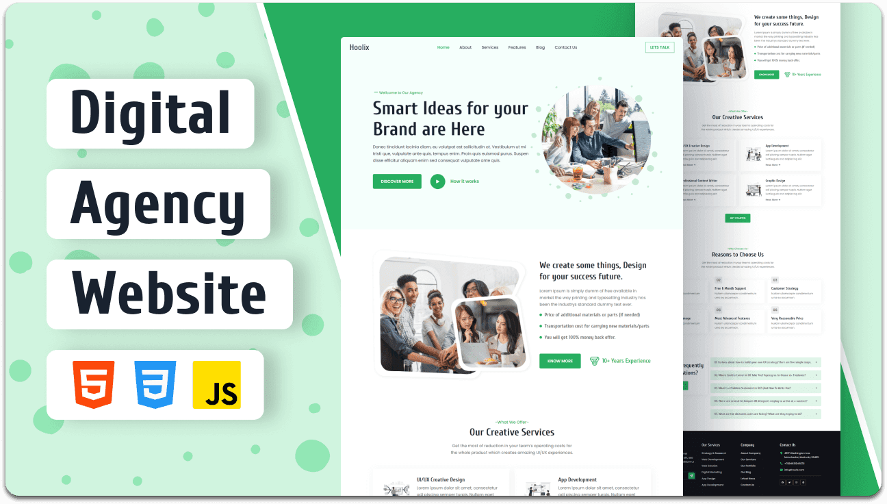 Hoolix - Digital Agency Website