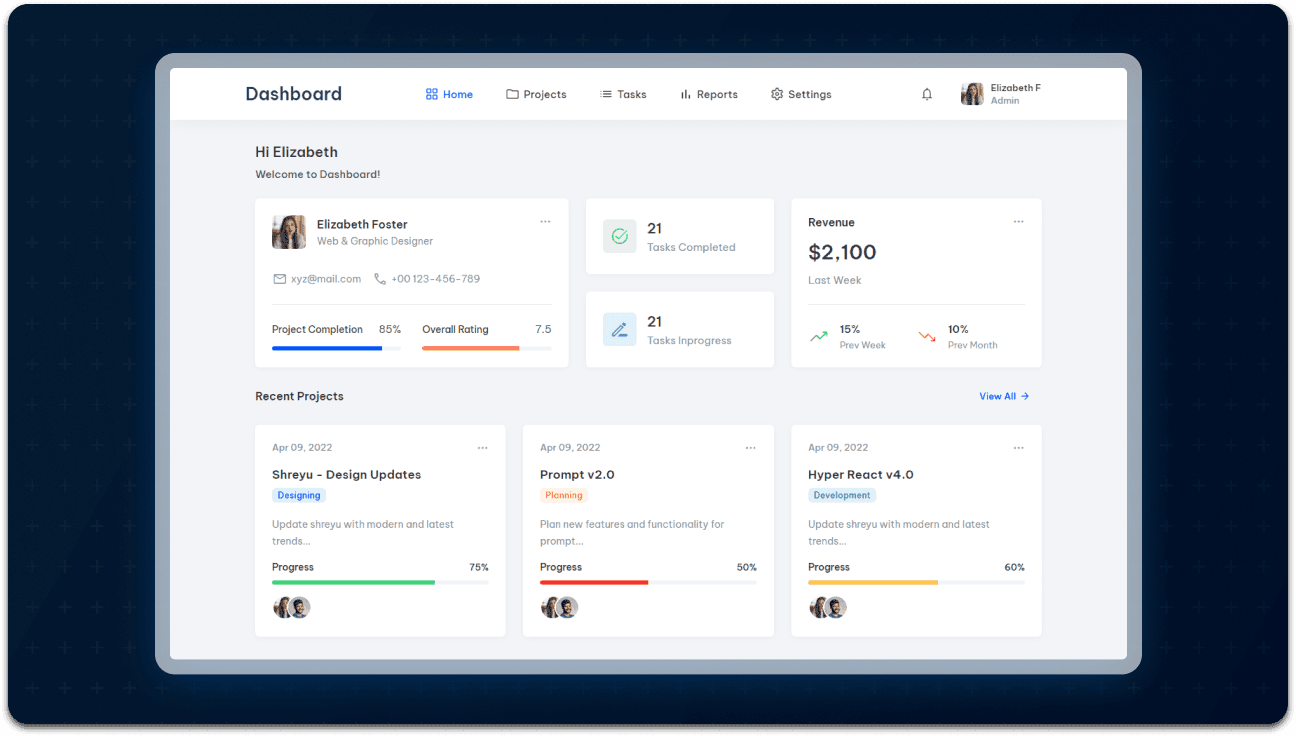 Dashboard - Admin Dashboard