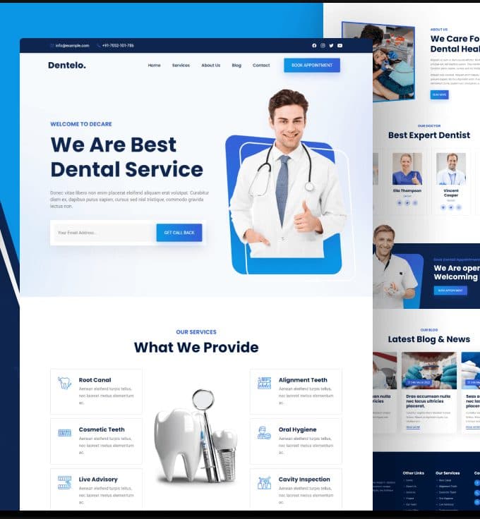 Contoh desain Dentelo untuk Portfolio