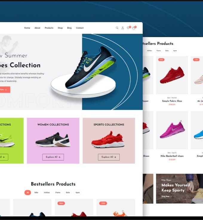 Contoh desain Glowing untuk Toko Online