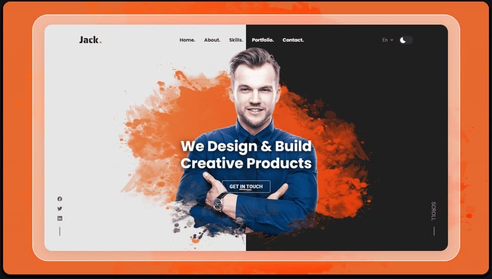 Contoh desain Jack untuk Portfolio