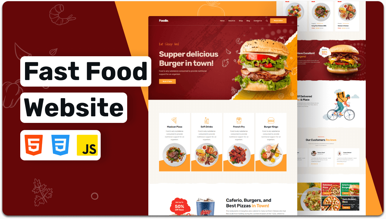 Foodie - Fast food website